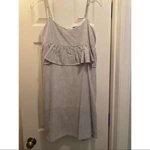 Seersucker Spaghetti Strap Dress